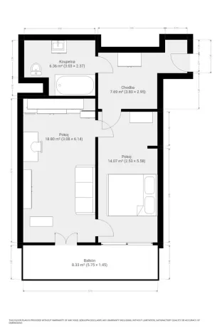 Pronájem bytu 2+kk, Brno, Kigginsova, 52 m2