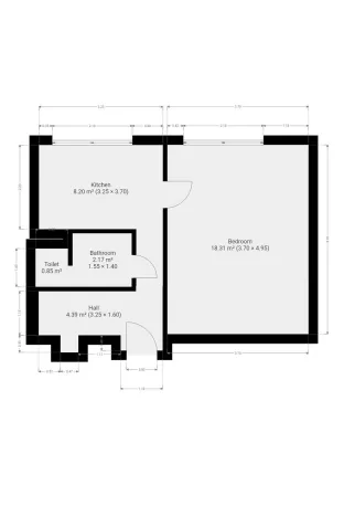 Pronájem bytu 1+1, Beroun - Beroun-Město, Josefa Hory, 37 m2