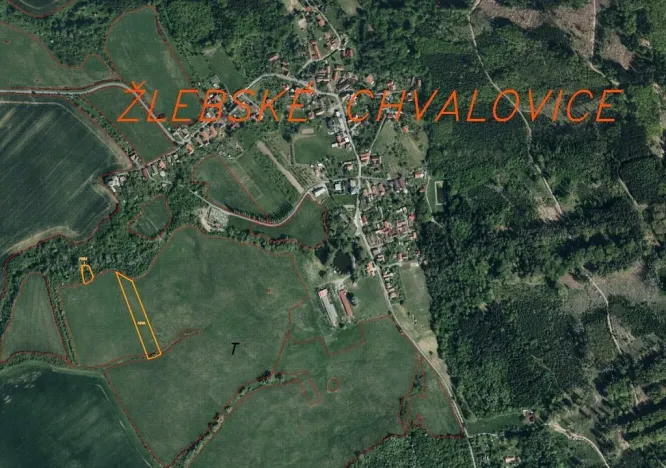 Prodej pole, Žlebské Chvalovice, 6524 m2