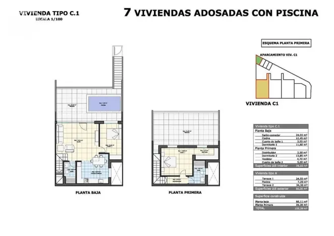 Prodej rodinného domu, Pilar de La Horadada, Alicante, Španělsko, 103 m2