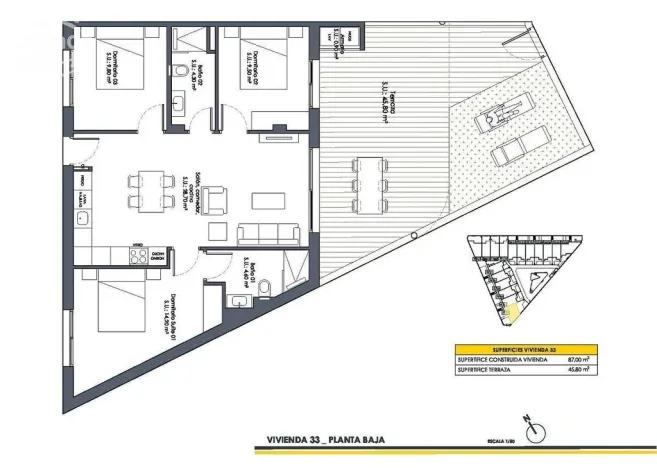 Prodej rodinného domu, San Fulgencio, Alicante, Španělsko, 87 m2