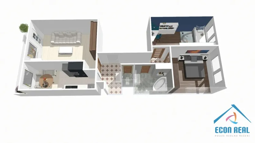 Pronájem bytu 3+1, Praha - Stodůlky, Fantova, 76 m2