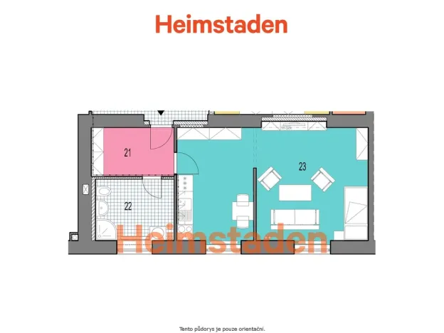Pronájem bytu 1+1, Havířov - Město, U Stromovky, 42 m2