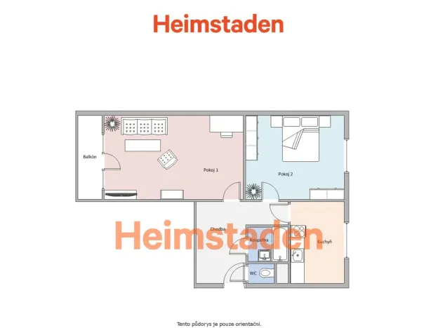 Pronájem bytu 2+1, Havířov - Město, 17. listopadu, 55 m2