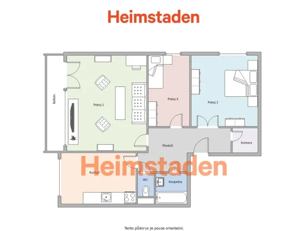 Pronájem bytu 3+1, Havířov - Podlesí, Dlouhá třída, 68 m2
