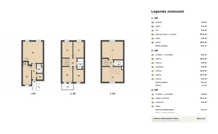 Prodej rodinného domu, Praha - Písnice, Kváskovická, 153 m2
