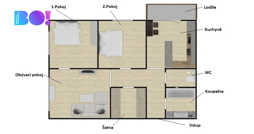 Pronájem bytu 3+1, Ostrava, Horymírova, 65 m2
