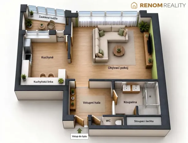 Prodej bytu 1+kk, Olomouc, Rooseveltova, 46 m2