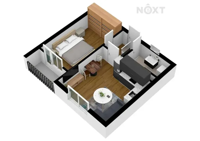 Pronájem bytu 2+kk, Česká Lípa, Hradecká, 42 m2