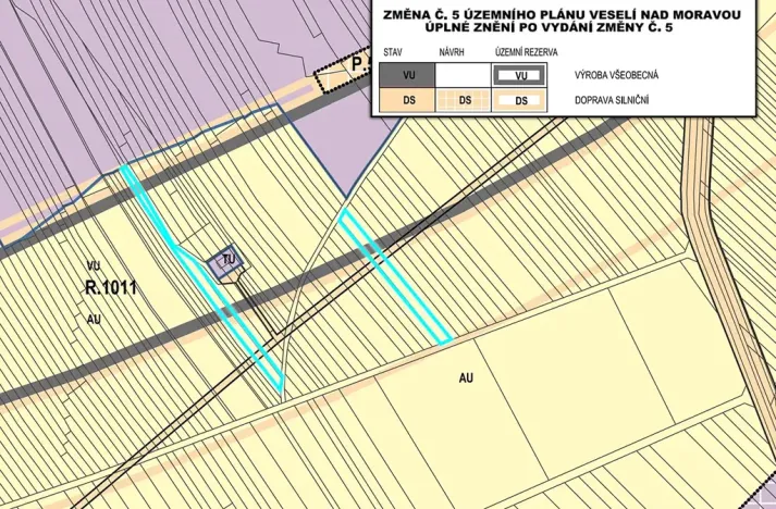 Prodej podílu komerčního pozemku, Veselí nad Moravou, 1193 m2