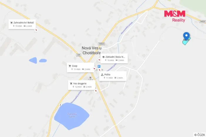 Prodej pozemku pro bydlení, Nová Ves u Chotěboře, 738 m2