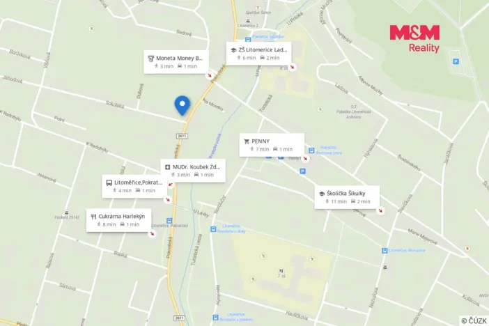 Prodej bytu 3+1, Litoměřice - Pokratice, Pokratická, 55 m2