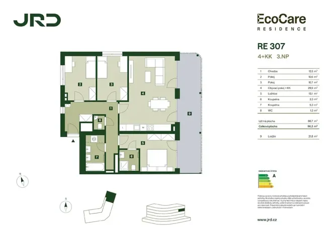 Prodej bytu 4+kk, Praha - Hostivař, Dolnoměcholupská, 96 m2