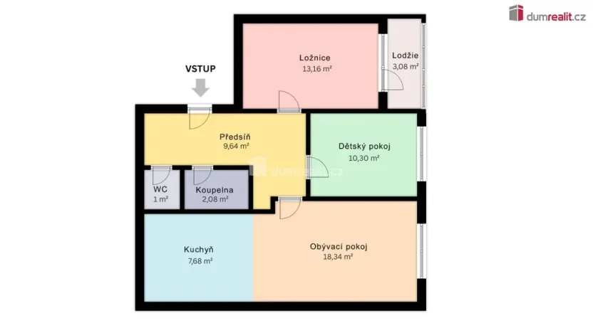 Prodej bytu 3+kk, Praha - Horní Počernice, Chodovická, 63 m2