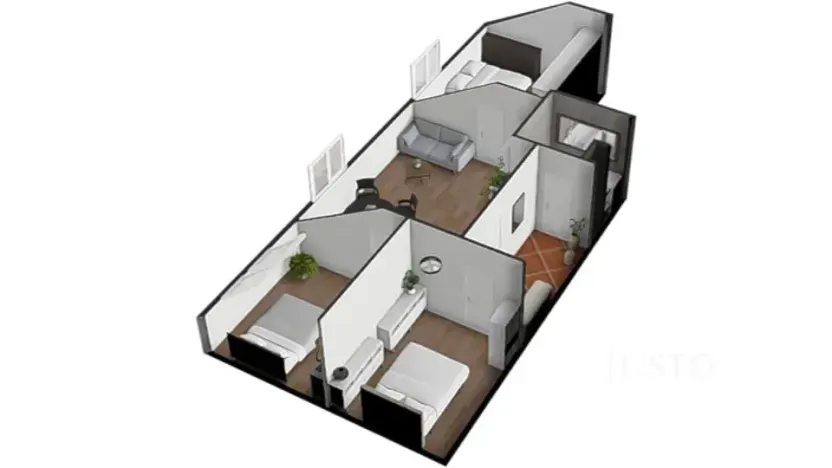 Prodej bytu 4+kk, Písek, Pražská, 71 m2