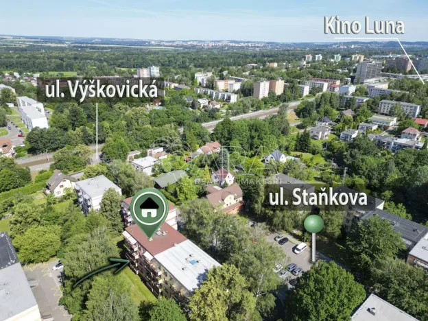 Pronájem bytu 2+kk, Ostrava - Výškovice, Staňkova, 50 m2