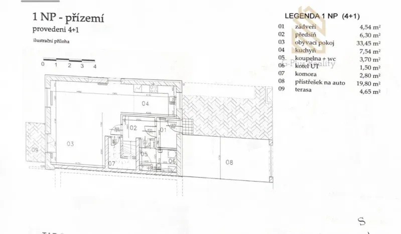 Prodej rodinného domu, Zlonín, Modřínová, 121 m2