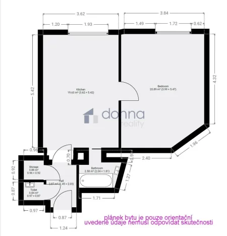 Prodej bytu 2+kk, Praha, U smaltovny, 51 m2