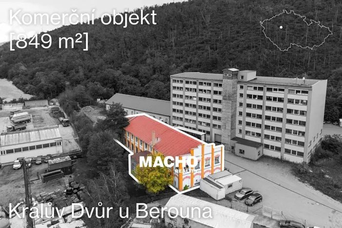 Pronájem výrobních prostor, Králův Dvůr, Tovární, 400 m2