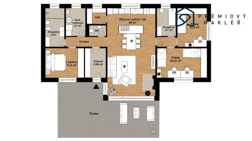 Prodej pozemku, Most, 770 m2