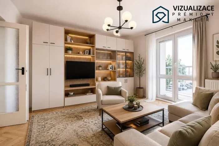 Prodej bytu 2+1, Lom - Loučná, Novostavby, 49 m2