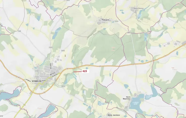 Dražba lesa, Strmilov, 140 m2