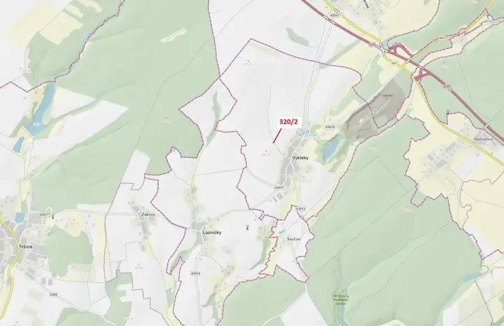 Dražba lesa, Výkleky, 195 m2