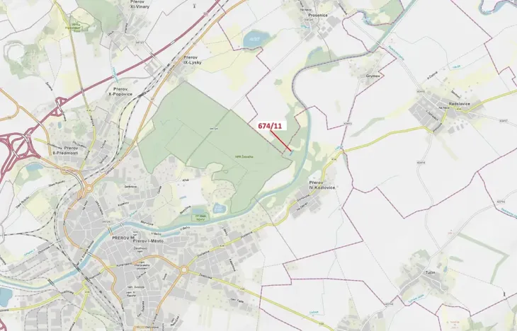 Dražba lesa, Přerov, 1322 m2