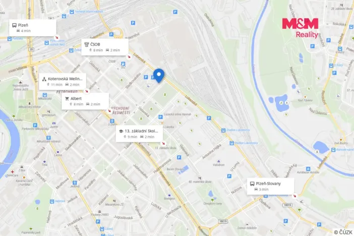 Prodej bytu 1+kk, Plzeň - Východní Předměstí, Plzenecká, 30 m2