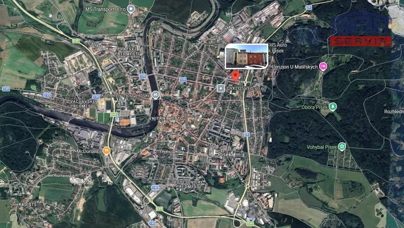 Pronájem bytu 1+1, Písek, Táborská, 27 m2