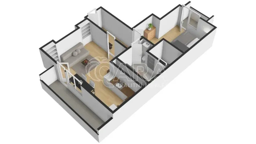 Pronájem bytu 2+kk, Praha - Bubeneč, Ve struhách, 45 m2