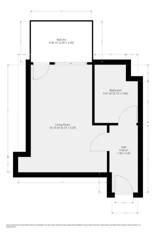 Pronájem bytu 1+kk, Praha - Vysočany, Pod Harfou, 32 m2
