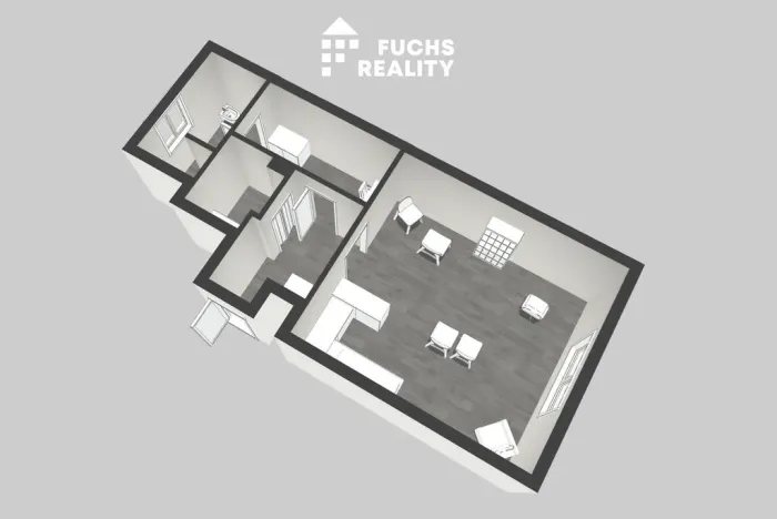 Prodej kanceláře, Lanškroun - Žichlínské Předměstí, Dobrovského, 45 m2