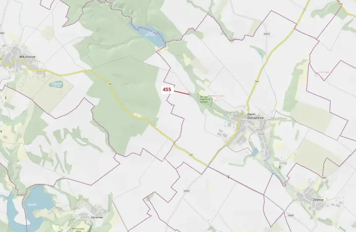 Dražba lesa, Horní Dunajovice, 151 m2