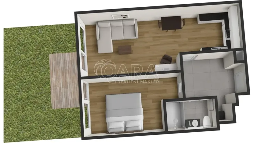 Pronájem bytu 2+kk, Praha - Chodov, Kárníkova, 49 m2