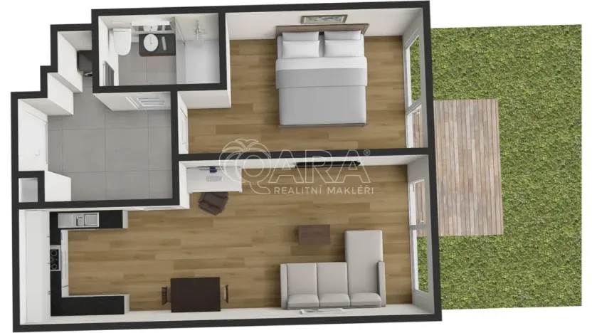 Pronájem bytu 2+kk, Praha - Chodov, Kárníkova, 49 m2