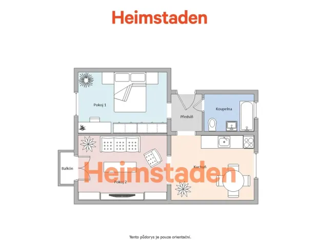 Pronájem bytu 2+1, Ostrava - Poruba, Dělnická, 49 m2