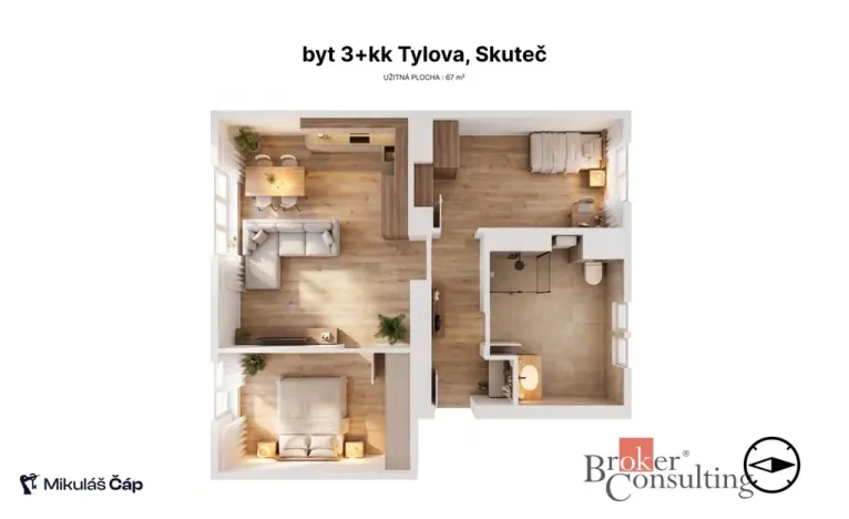 Prodej bytu 3+kk, Skuteč, Tylova, 67 m2