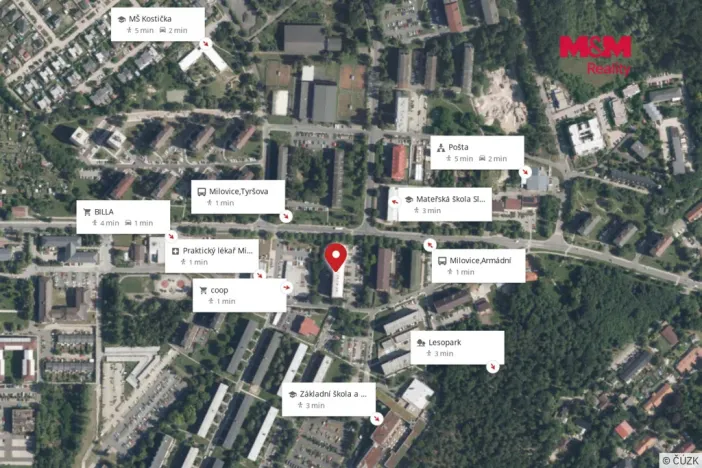 Prodej bytu 3+kk, Milovice - Mladá, Višňová, 66 m2