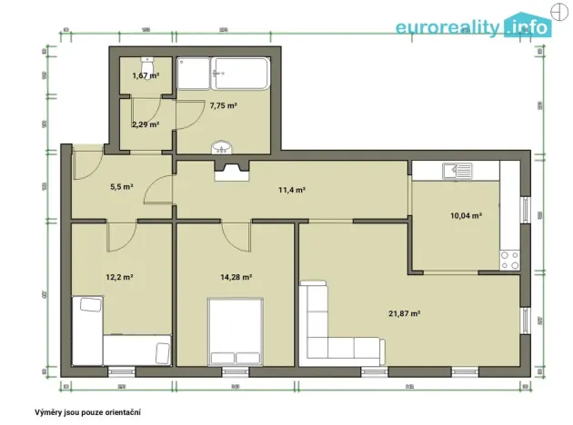 Pronájem bytu 3+kk, Mariánské Lázně, Karlovarská, 113 m2
