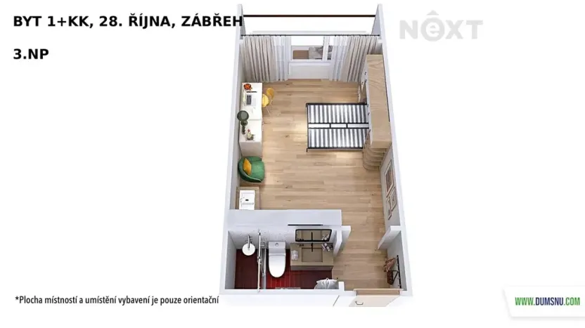 Prodej bytu 1+kk, Zábřeh, 28. října, 20 m2