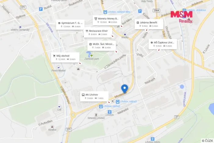 Prodej bytu 1+kk, Litvínov, Mostecká, 21 m2