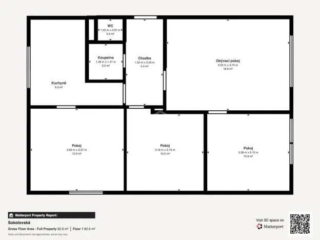 Pronájem bytu 4+1, Sokolov, Sokolovská, 71 m2