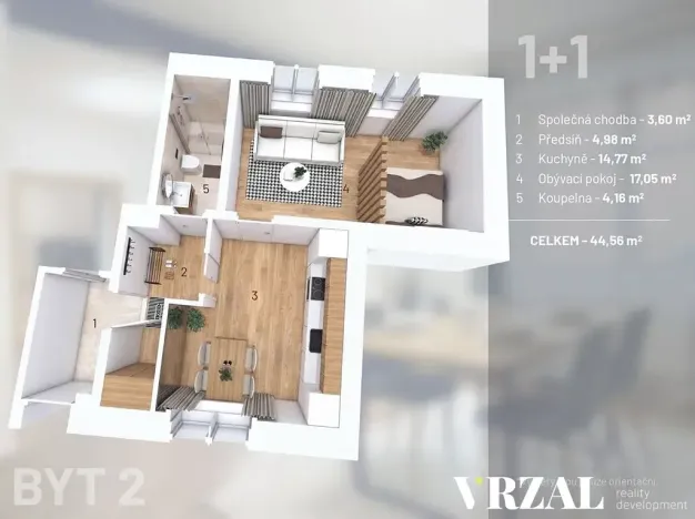 Prodej bytu 2+kk, Nýrsko, 41 m2