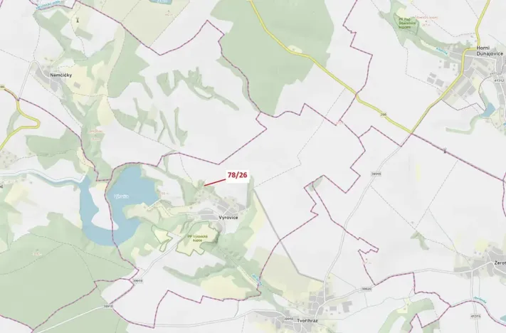 Dražba lesa, Výrovice, 12 m2