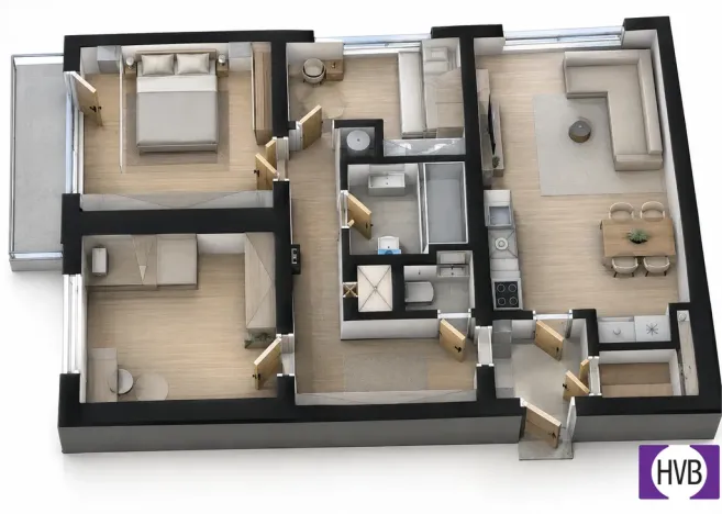 Prodej bytu 4+kk, Praha - Záběhlice, Narcisová, 78 m2