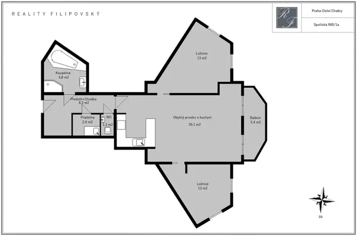 Prodej bytu 3+kk, Praha - Dolní Chabry, Spořická, 84 m2