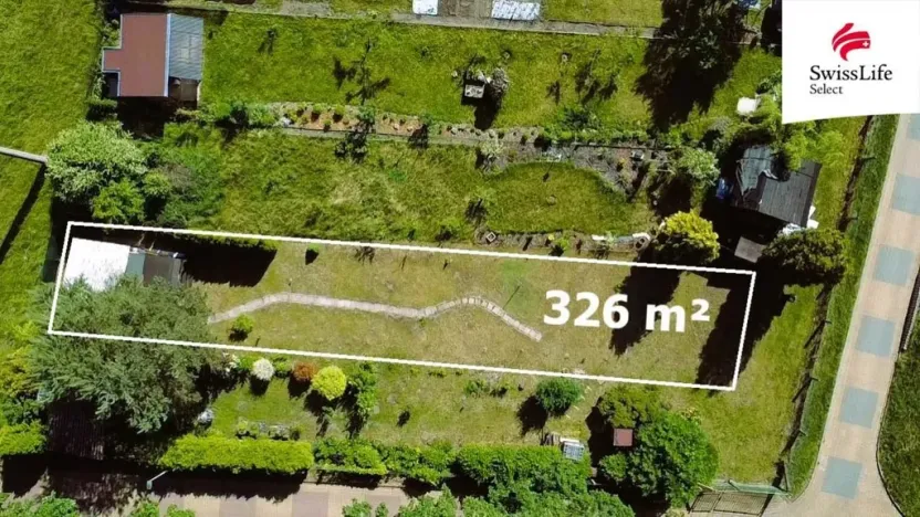 Prodej zahrady, Rybitví, 364 m2