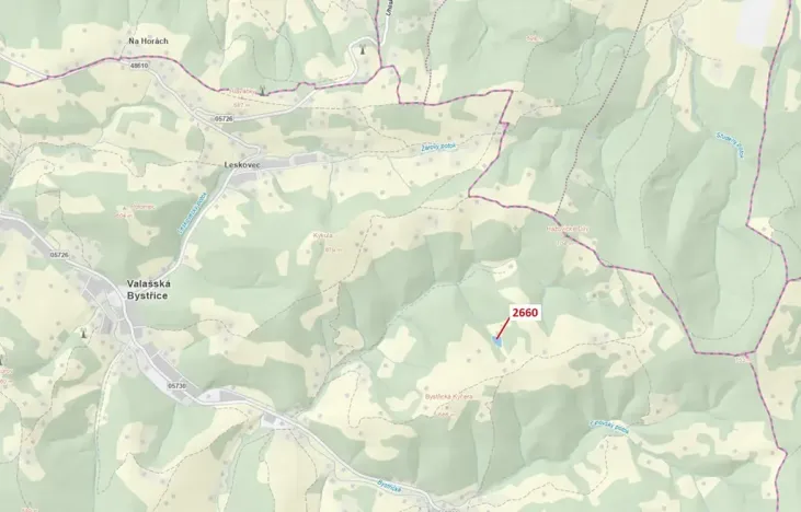 Dražba louky, Valašská Bystřice, 2510 m2