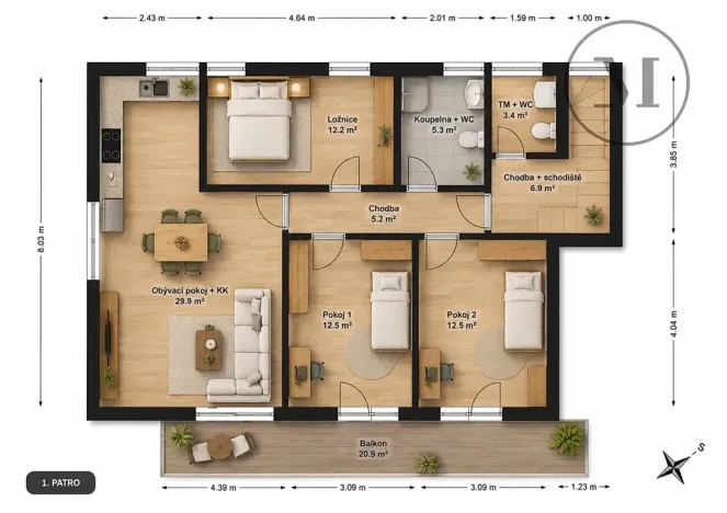 Prodej bytu 4+kk, Vráto, 99 m2